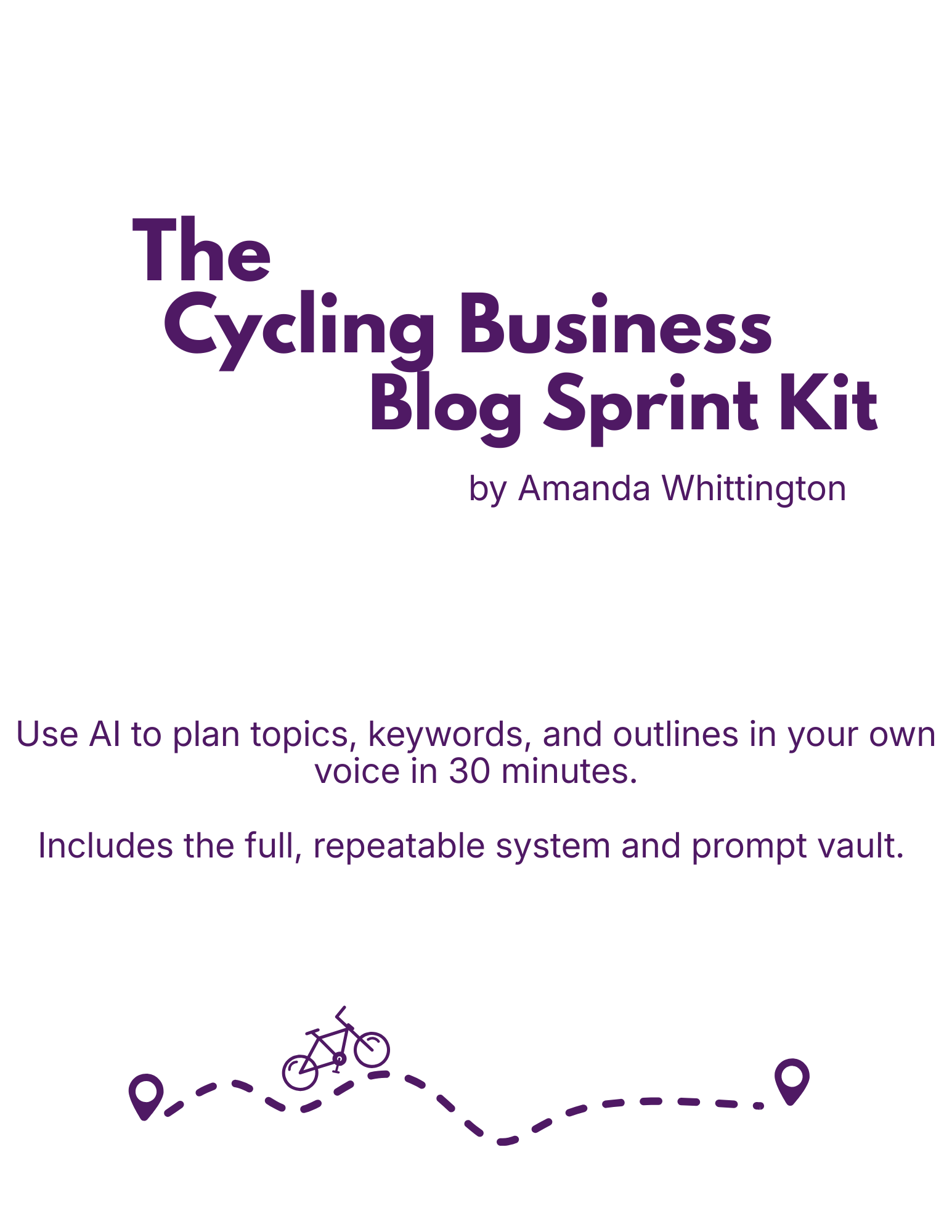 The Cycling Business Blogging Sprint Kit