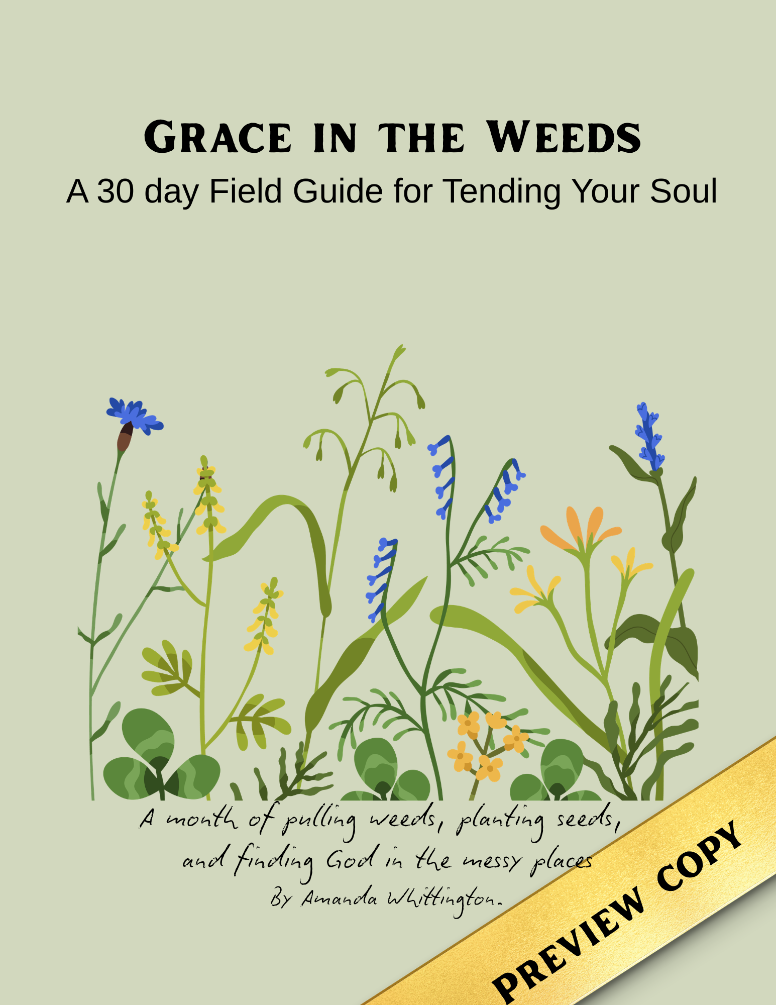 Grace in the Weeds Journal, Preview Copy
