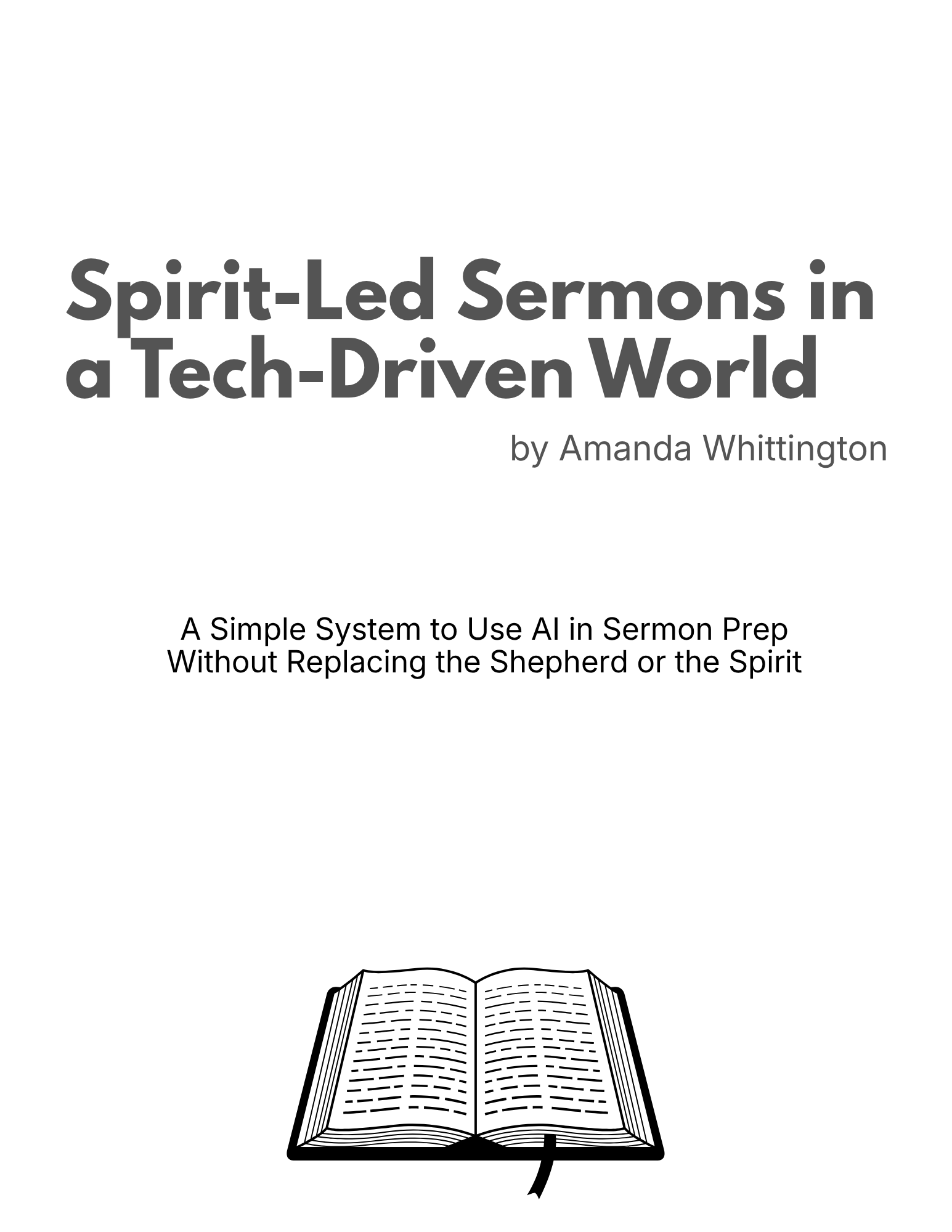 Spirt-Led Sermons in a Tech-Driven World